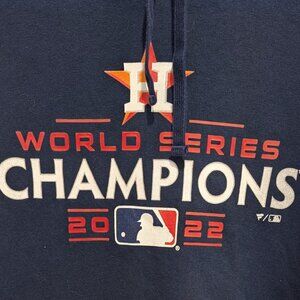 Fanatics Brand Houston Astros 2022 World Series Champions Navy Hoodie